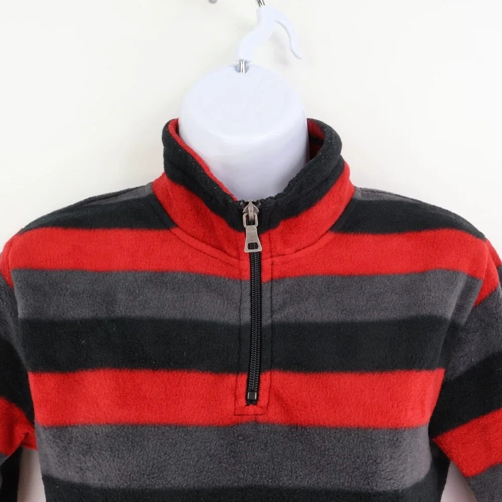 The Children's Place 1/4‎ Zip Jacket Boys Size L Multicolor Striped Soft Fleece